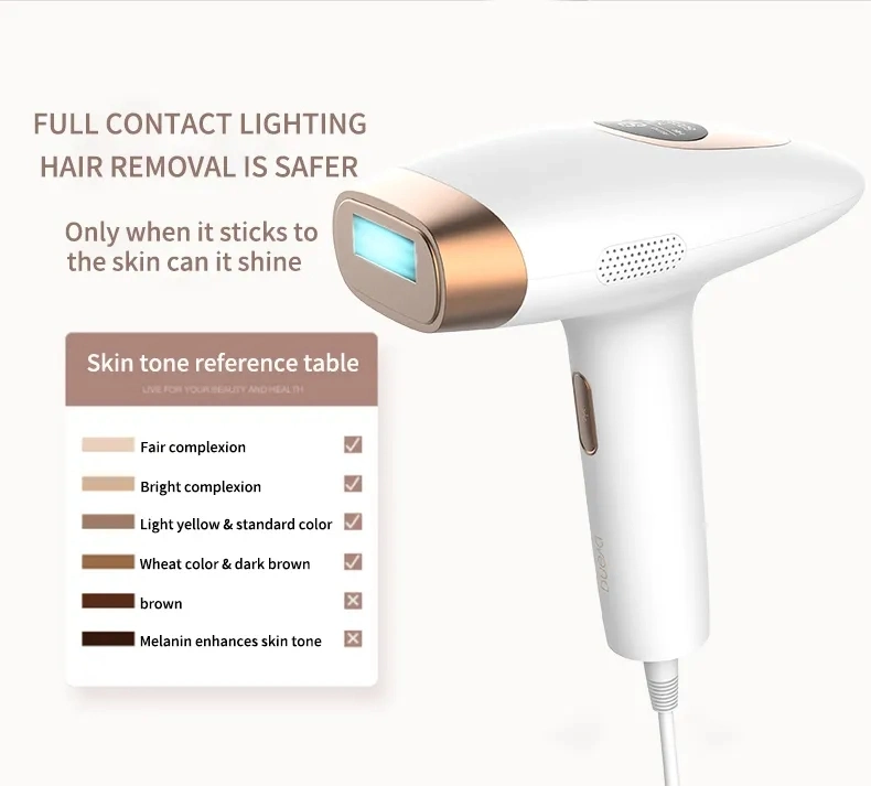 Men Women Photon Hair Remove Whole Body Instrument Intense Pulsed Light Treatment Home Use Ice Cooling Laser Hair Removal Device