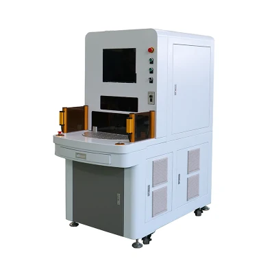 Geschlossene Faserlasermarkierungsmaschine 30W Lasermarkierungs-Taubenringmaschine
